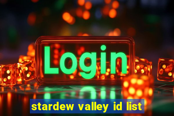 stardew valley id list